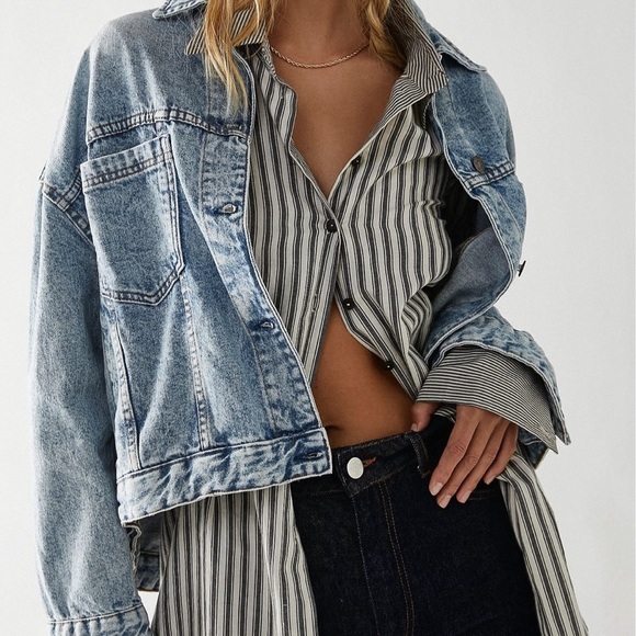 We The Free Jackets & Blazers - We The Free Opal Swing Denim Jacket